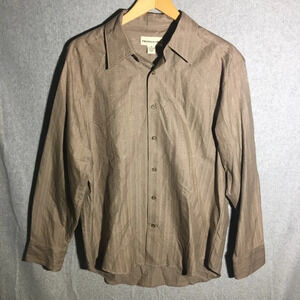 Mens NWT Pronto Uomo Button Down Shirt Formal Elegant Silk Cotton Luxury